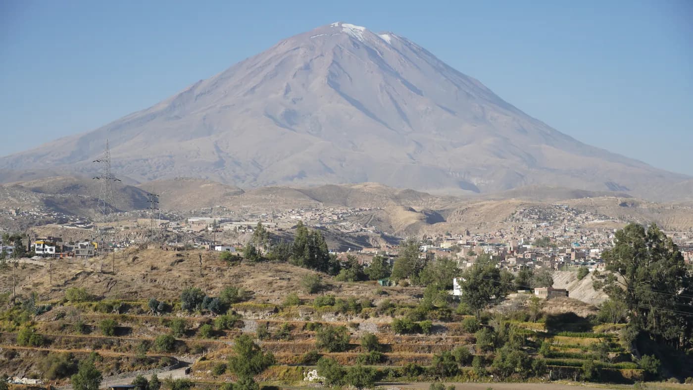El Misti above Arequipa, the end of one route